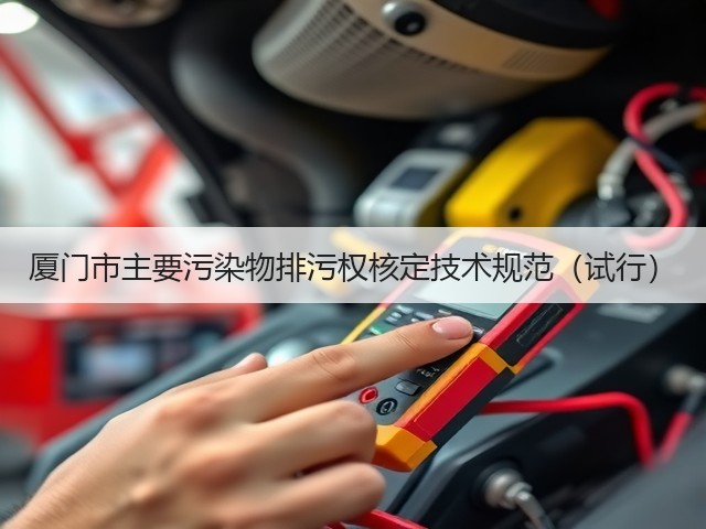 厦门市主要污染物排污权核定技术规范（试行）(图1)