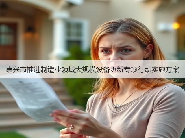 嘉兴市推进制造业领域大规模设备更新专项行动实施方案(图2) 嘉兴市推进制造业领域大规模设备更新专项行动实施方案(图2)