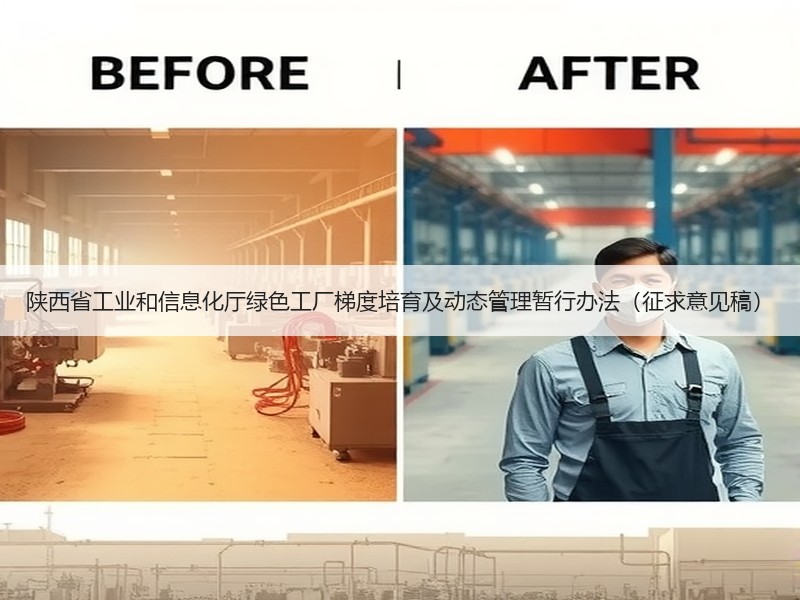 陕西省工业和信息化厅绿色工厂梯度培育及动态管理暂行办法（征求意见稿）