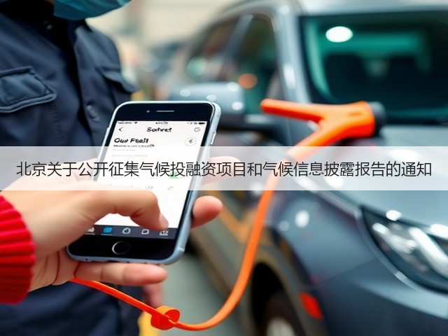 北京关于公开征集气候投融资项目和气候信息披露报告的通知(图3)