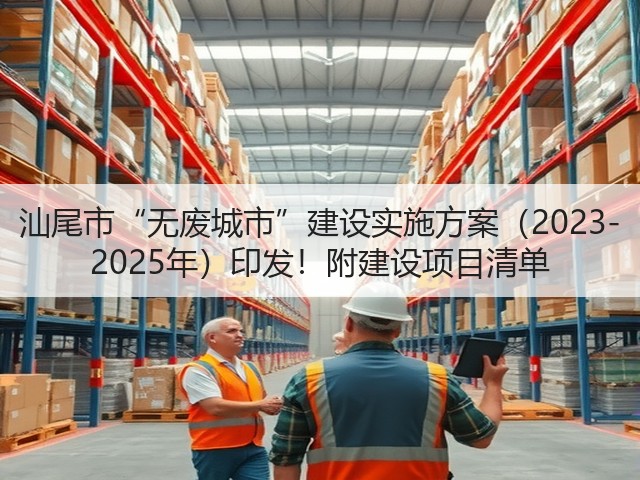汕尾市“无废城市”建设实施方案（2023-2025年）印发！附建设项目清单(图2)