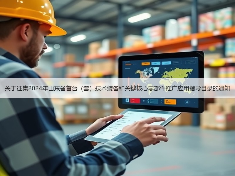 关于征集2024年山东省首台（套）技术装备和关键核心零部件推广应用指导目录的通知
