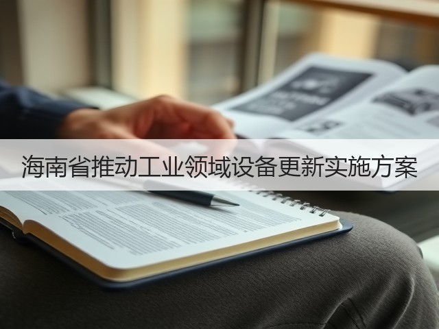 海南省推动工业领域设备更新实施方案(图3)