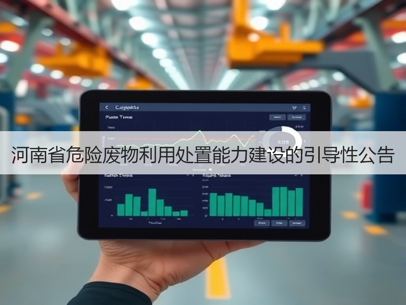河南省危险废物利用处置能力建设的引导性公告